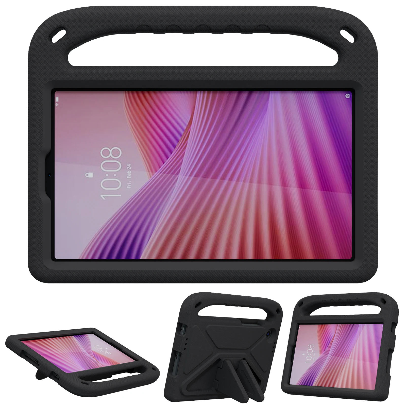 Kids Shockproof Cartoon Handle & Kickstand Tablet Case - 8.7 Inch Eva Cover