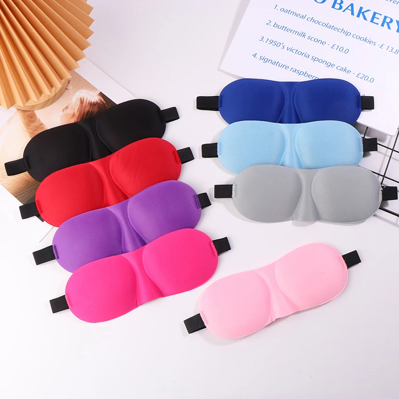 Eye Mask For Sleeping 3D Contoured Cup Blindfold Concave Molded Night Sleep Mask Block Out Light With Women Men 5