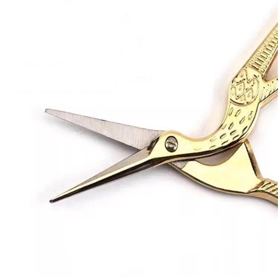 Vintage Crane Shears Tea Bag Tea Shears Bubble Bag Stainless Steel Crane Eyebrow Nose Hair stainless steel scissors