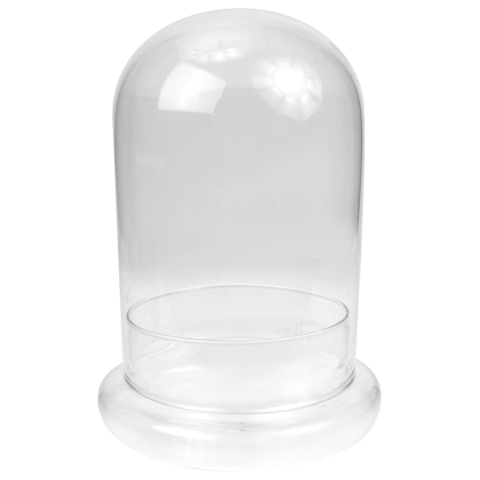 1Set Glass Flower Dome U Shape Display Cover for Artificial Plants Showcase Tabletop Decor Home Wedding Festival