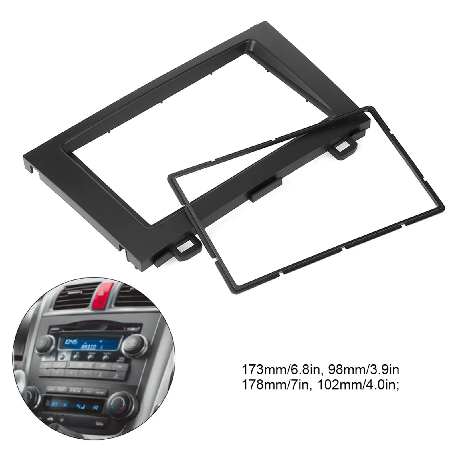 2 Din Car DVD Stereo Radio Navigation Fascia Dash Panel Frame Trim Kit Fit For Honda CRV CR-V 2007 2008 2009 2010