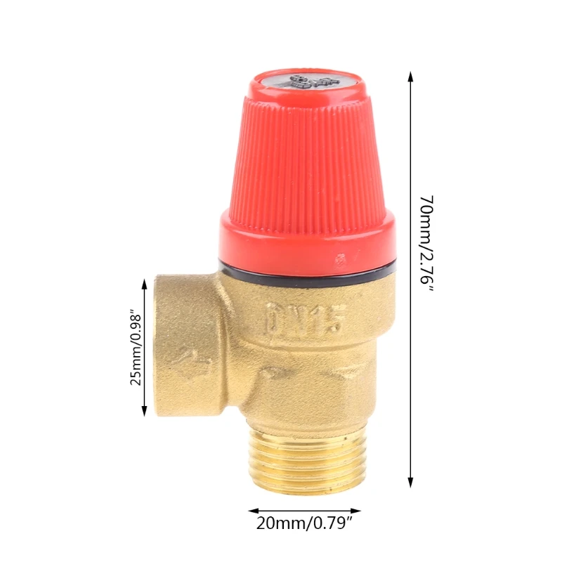 Brass Safety Valve Drain Relief Swithch For Solar Water Heater Inner&Outer Wire