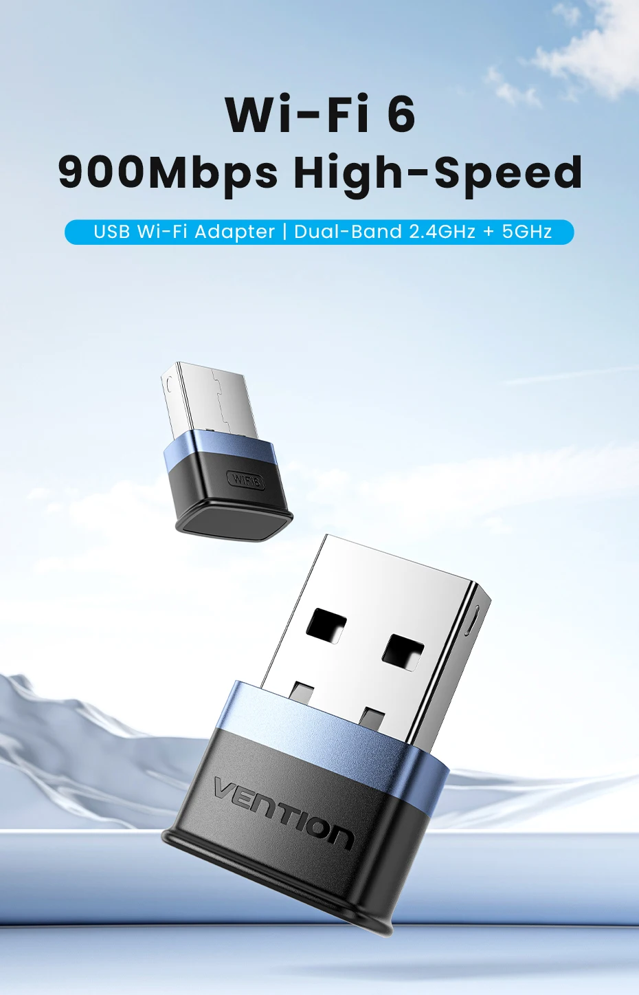 Adattatore wifi 6 usb vention ax900 scheda di rete wireless_voghion.com