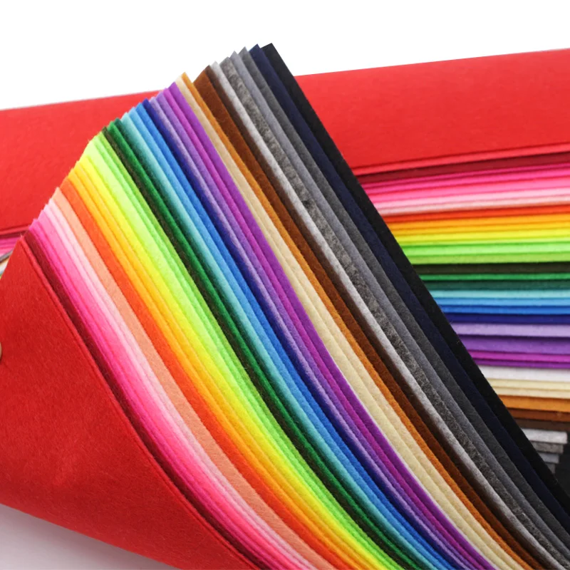 Premium 1mm Thick Square Felt Cloth for DIY Sewing, Crafts, and Home Decoration (40 x 50cm)