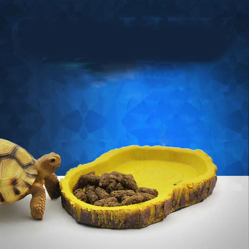 Resin Feeding Bowl for Reptile Pets Safe Food Water Dish Pet Products for Reptiles Vivarium Accessories Resin Feeding Bowl for Reptile Pets Safe Food Water Dish Pet Products for Reptiles Vivarium Accessories