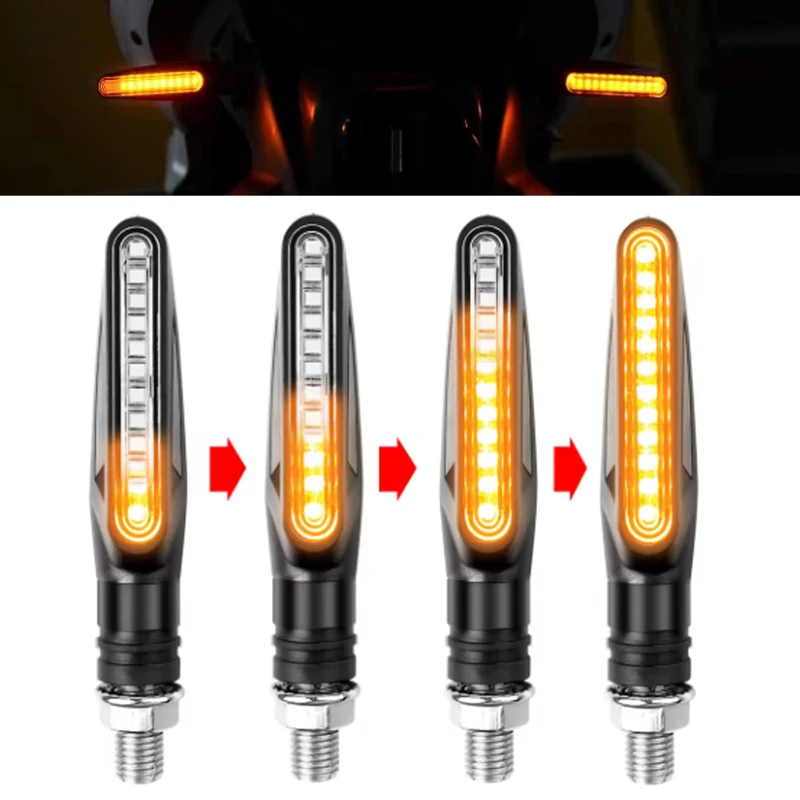 Motorcycle Turn Signal Lights 12V LED 2PCS