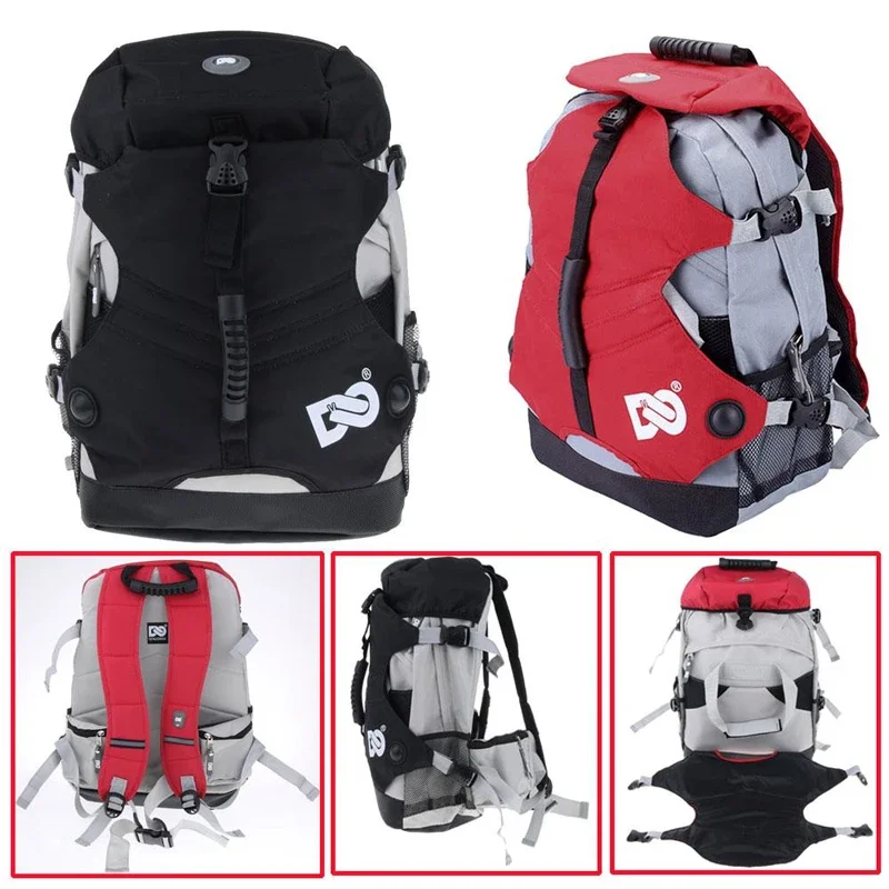 Roller Skates Backpack Men Women Inline Skates Skating Shoes Boots Carry Bag Kid Ice Skates Storage Knapsack Outdoor Sports Bags 5