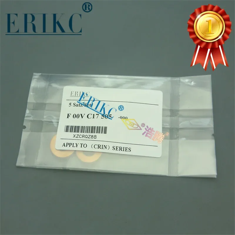 

10PCS ERIKC Copper Washers Shims F00VC17505 Auto Injector Copper Washer Shim Copper Washer Auto Injection 2.5mm Copper Ring