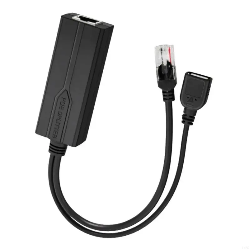 POE 분배기 48V 5V 2A USB 유형 A 여성용 이더넷 802.3AF /AT IP 카메라 태블릿 전자 장비 전원 액세서리