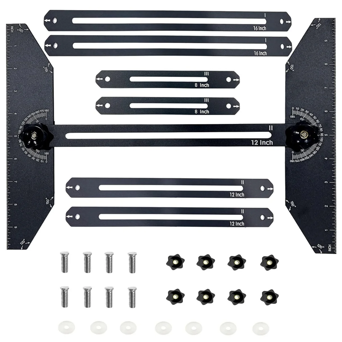 AluminumStairTreadTemplateTool360RotatingStairsTreadsGauge