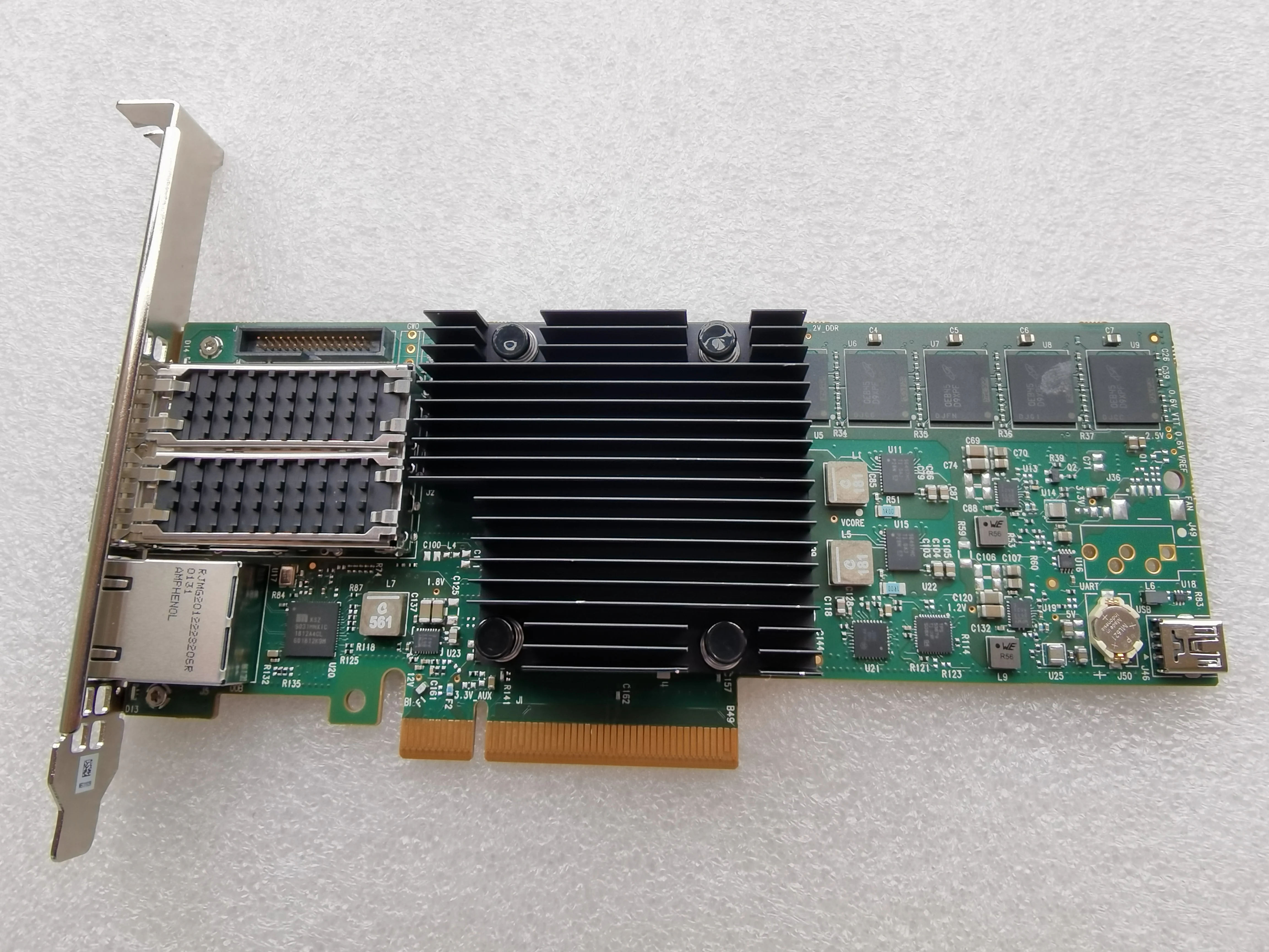Mellanox MBF2H332A-AENOT BlueField-2 DPU 25GbE 용 네트워크 카드, SmartNIC MBF2H332A 어댑터, 듀얼 포트 SFP56