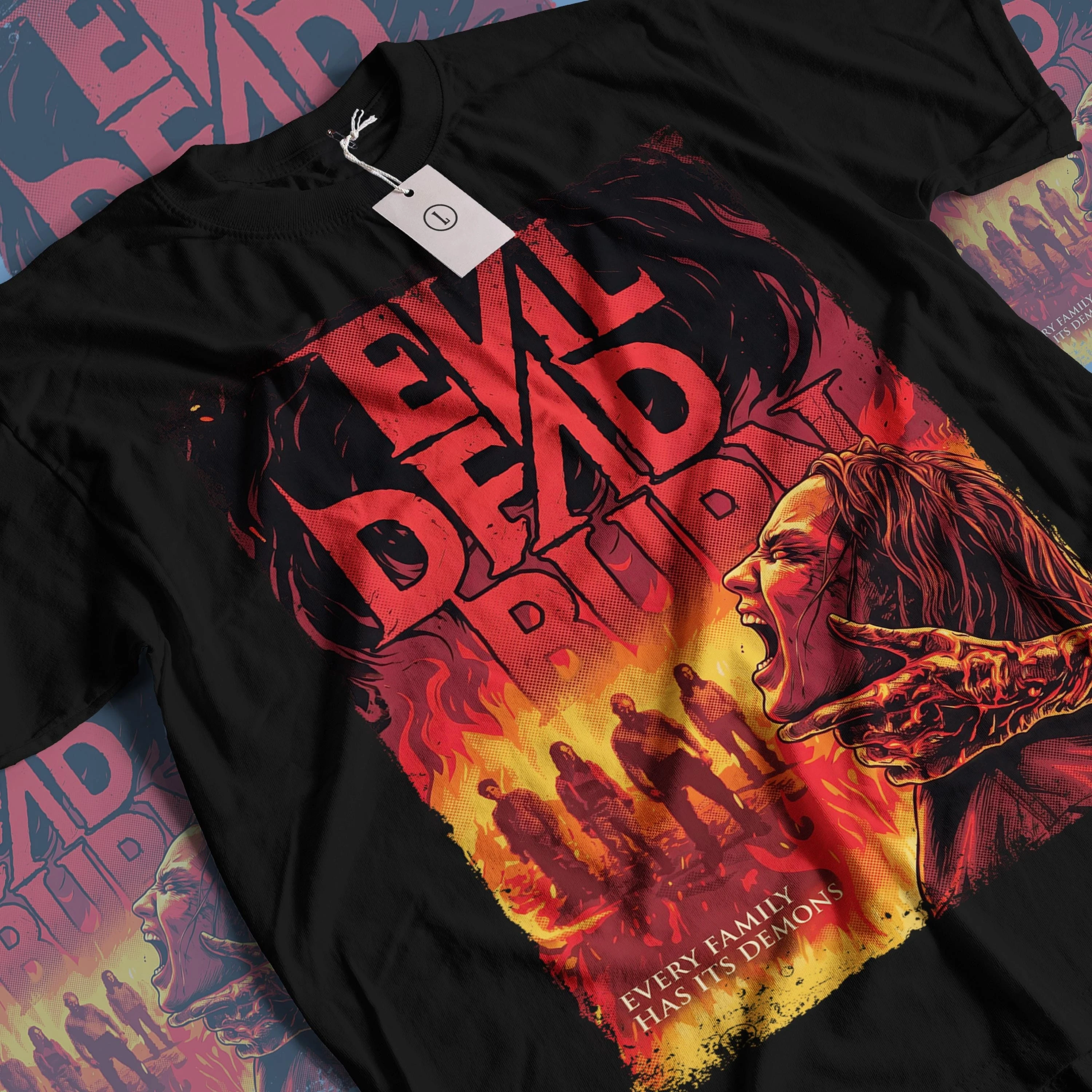 Neues Film-T-Shirt „Evil Dead Burn“ im Vintage-Stil, Sommer 2026, 100 % Baumwolle, Y2K-T-Shirt für Herren und Damen, Oversized, beliebtes Fan-Geschenk