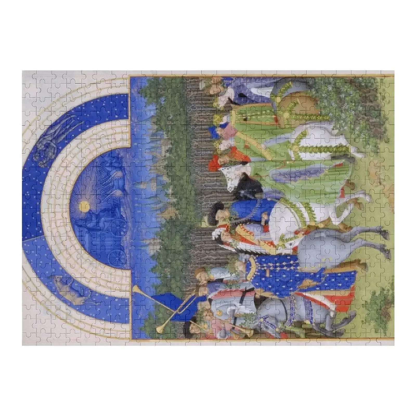 Les Très Riches Heures du duc de Berry 15th Century by Frères de Limbourg Jigsaw Puzzle Custom Photo Works Of Art Puzzle