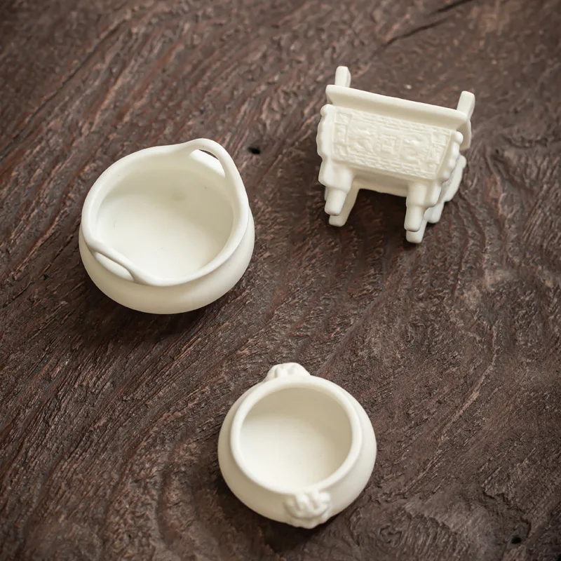 Incense holder ceramic tripod incense burner for home use, Zen tea ceremony for Buddha incense holder incense burner