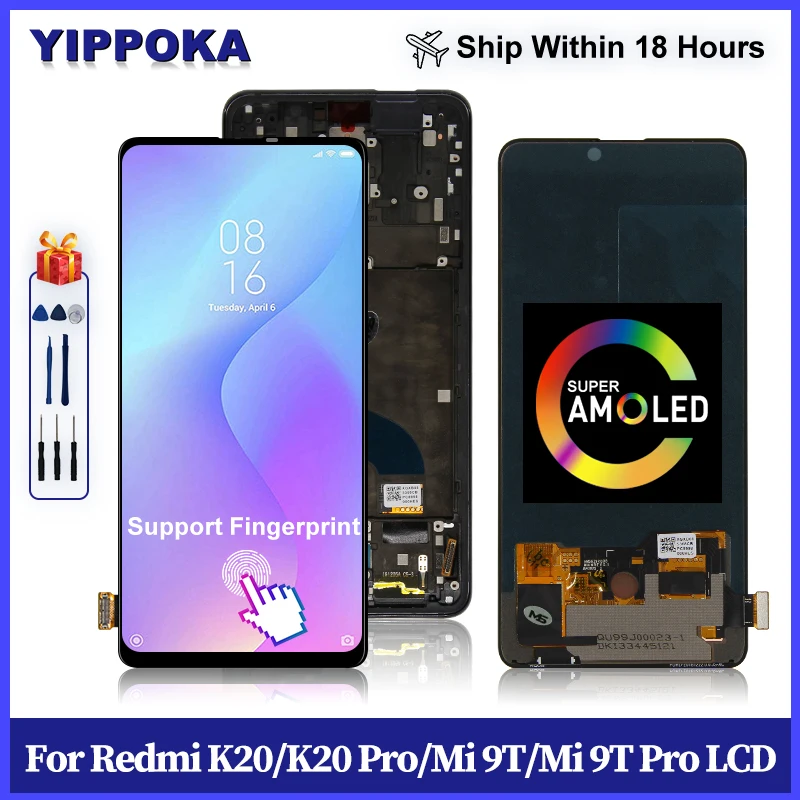 Super Amoled For Xiaomi 9T Mi 9T Pro LCD Display Touch Screen Digitizer