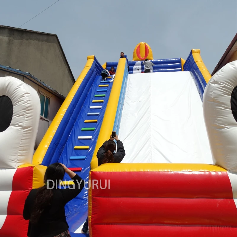 더블 골목 바운시 성 토지 슬라이드, 야외 놀이터 대형 바운시 슬라이드 판매 공장 다이렉트 