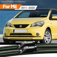 2pcs For Seat Mii 2011-2020 Front Windshield Wiper Blades 2012 2013 2014 2015 2016 2017 2018 2019 Windscreen Window Accessories 1