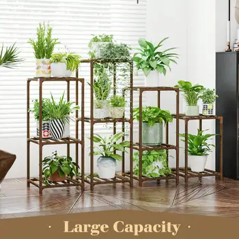 Wooden Multi-Plant Stand Set 1