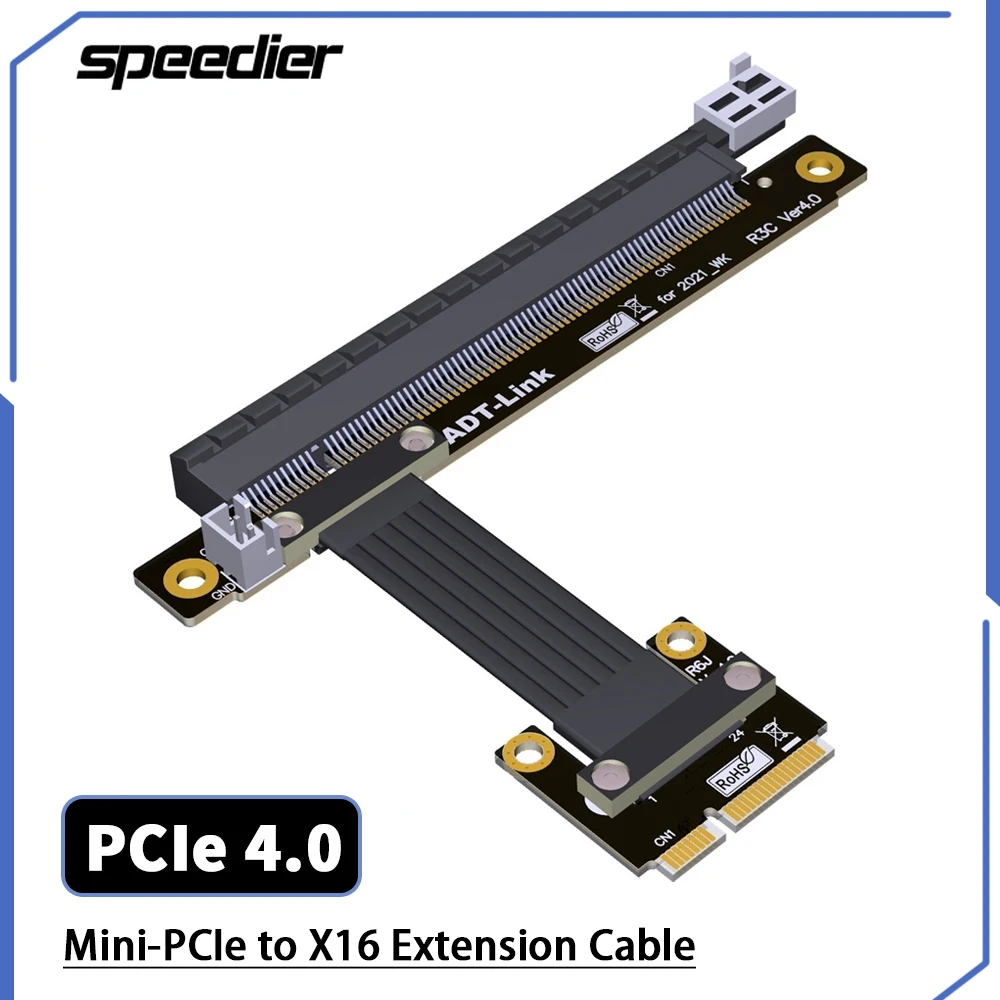 

PCIe 4,0 кабель расширения Mini PCI Express беспроводная сетевая карта к PCIe 4,0 X16 адаптер GPU Удлинительный кабель полная скорость Gen4