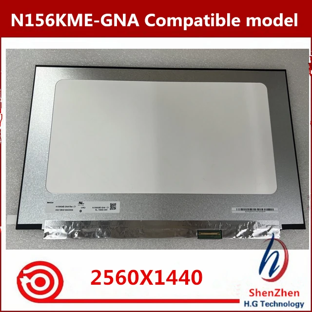 N156KME-GNA NY2 15 6 "тонкая светодиодная матричная панель ЖК-экрана ноутбука WQHD 2560*1440p