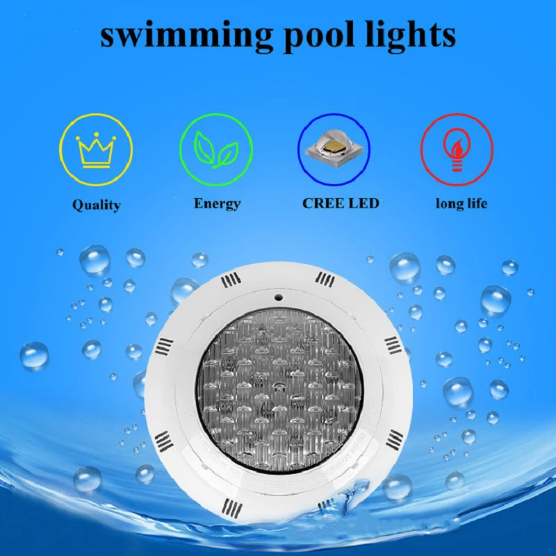 12/18/24/35/45W LED RGB 12V Underwater Spotlight with Remote Control IP68 Waterproof for Outdoor Garden Pond Swimming Pool
