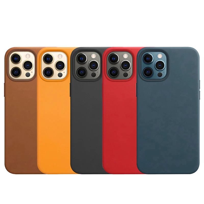 cute iphone 12 mini cases מקורי רשמי מגנט עור מקרה עבור Magsafe אנימציה אלחוטי תשלום כיסוי מתכת לחצן עבור iPhone 13 פרו מקסימום 12 מיני iphone 12 mini lifeproof case