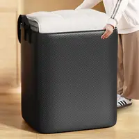New  Weave Storage Bag Foldable Closet Organizer Storage Containers Dust-proof Storage Bags Sorting Storage Box with Handles 1