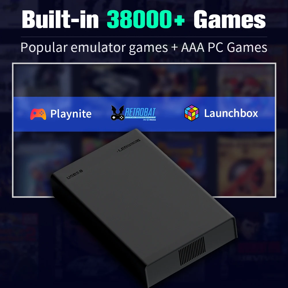 500GB Game Hard Drive with 38000 Plus Games