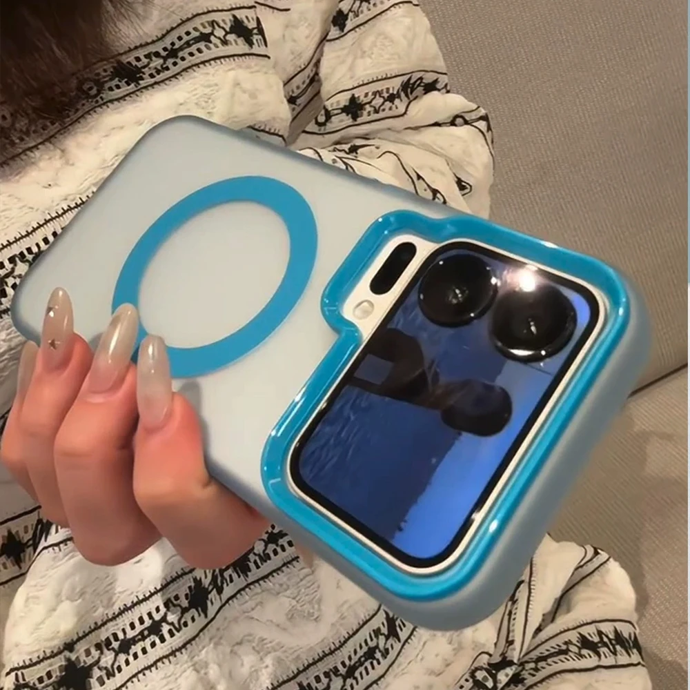 Magsafe Candy Matte Transparent Magnetic Wireless Charging Phone Case