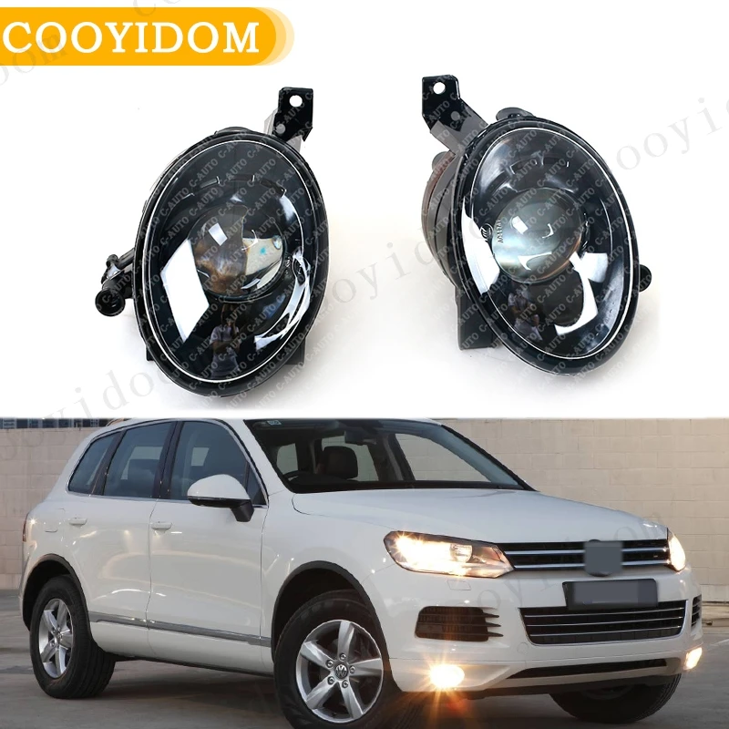 

Автомобильные противотуманные фары в сборе с выпуклой линзой для VW Touareg 2011 2012 2013 2014 передний бампер галогенный 7P60941699