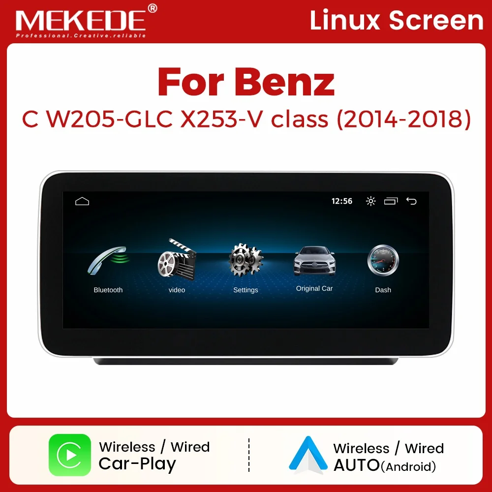 MEKEDE10.25/12.3inchWirelessCarplayAndroidAutoForBenzCGLCVClassW205S205X253W4472014-2018MultimediaLinuxTouchScreen-AliExpress34