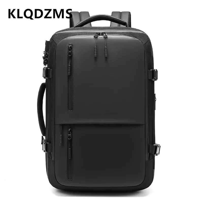 

KLQDZMS Travel Backpack Men's Oxford Cloth Business Waterproof Schoolbag Multifunctional Large-capacity Laptop Shoulder Bag