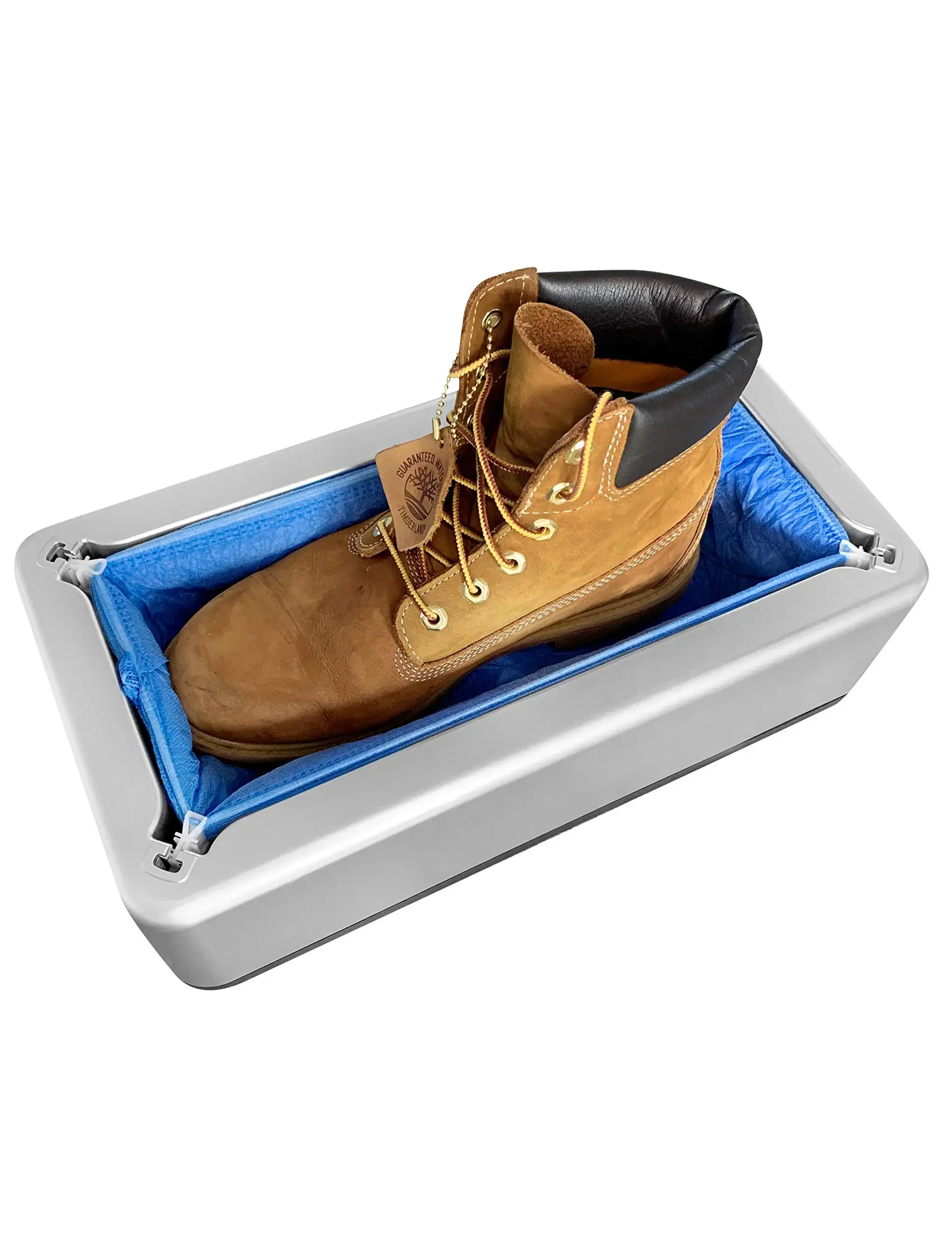 Disposable Shoe Covers Automatic Disposable Shoe Cover Waterproof Overshoes Dispenser Portable Hand-Free Machine for Home, Office, Supermarket, Factory