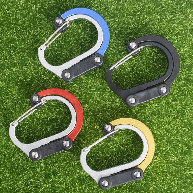 

Multifunctional Hybrid Gear Clip Carabiner 360 Degree Rotating Hook Strong Buckle Camping Hiking Travel Backpack Outdoor Gadget