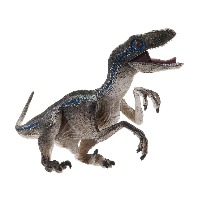Jurassic Tyrannosaurus Rex + Blue Velociraptor Dinosaur Action & Toy Figures Animal Collection Learning & Educational Kids toy 3