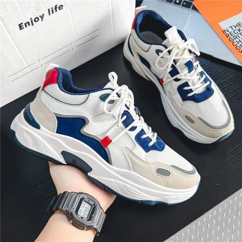 

Men Thick-soled Sneakers 2024 New Comfortable Sports Shoes Fashion Casual Flats Quality Luxury Men Sneakers Zapatillas De Hombre