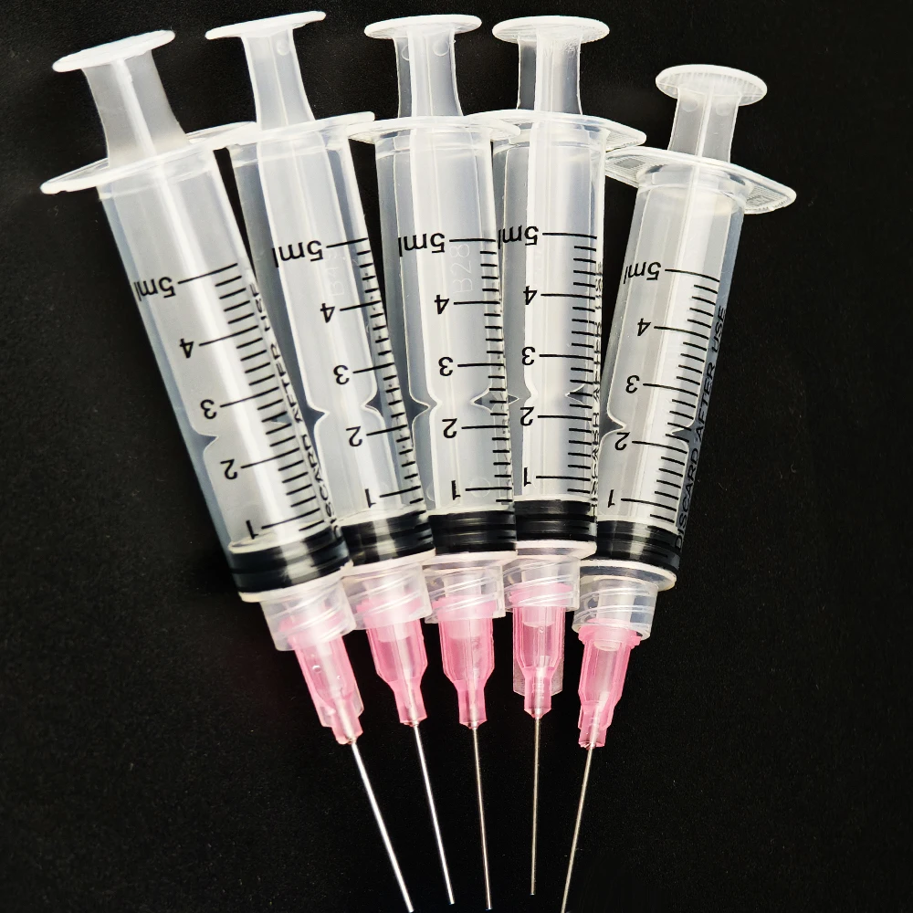10 Pack 5Ml/Cc Premium Ink Filling Syringe with Blunt Needle Tip for ...