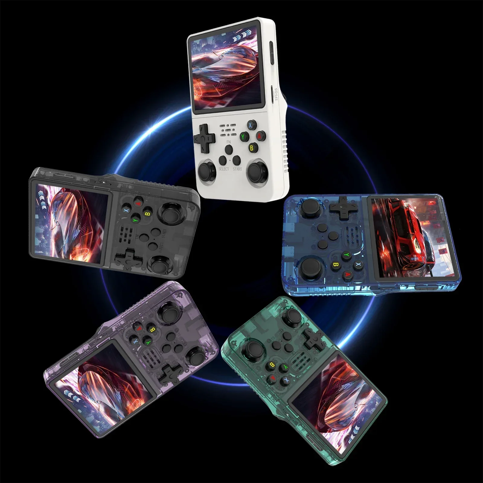 New Open Source Handheld Game Console 3.5Inch 4.0Inch  IPS Screen Video Game Console  Built in 64GB Games S For PS1/PSP/DC 6