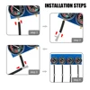 Motorcycle Fuel Carburetor Synchronizer Vacuum Balancer Gauge with Hose Synchronizer Tool For 4 Cylinder Engines Machines 5