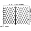 Bi-folding Security Gates Steel Folding Security Gates Flexible Extension Security Gates 360° Rolling Barricade Gates Keyed Gate 6
