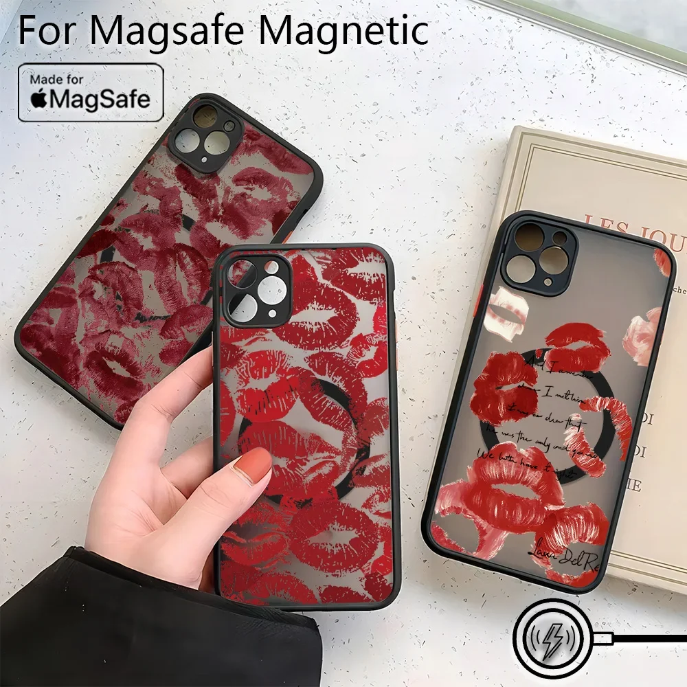 Y2K Original Sexy Full Screen Kiss Lips Matte Phone Case