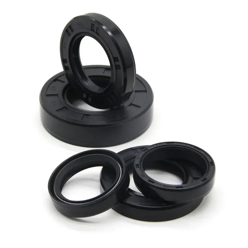 Rubber Gasket Solenoid Valve Filter Gasket Rubber Strip Seal NBR Oil Seal ID 25mm TC-25*31/32/34/35/38/40/42/45/50/52/55/60/62*4/5/6/7/8/10/12mm Nitrile Rubber Shaft Double Lip Seals Gasket