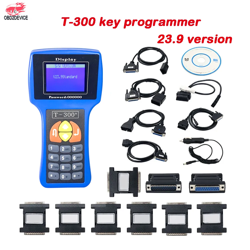 T300 Key Programmer V23.9 Automotive Mechanical Tool English and Spanish Programming Power Upgrade Tools Car Repair Automobiles