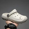Children's Non-slip Eva Clogs Sandals Summer Solid Color Anti-collision Toe Cap Beach Slippers For Boys Kid's Garden Shoes H51 3