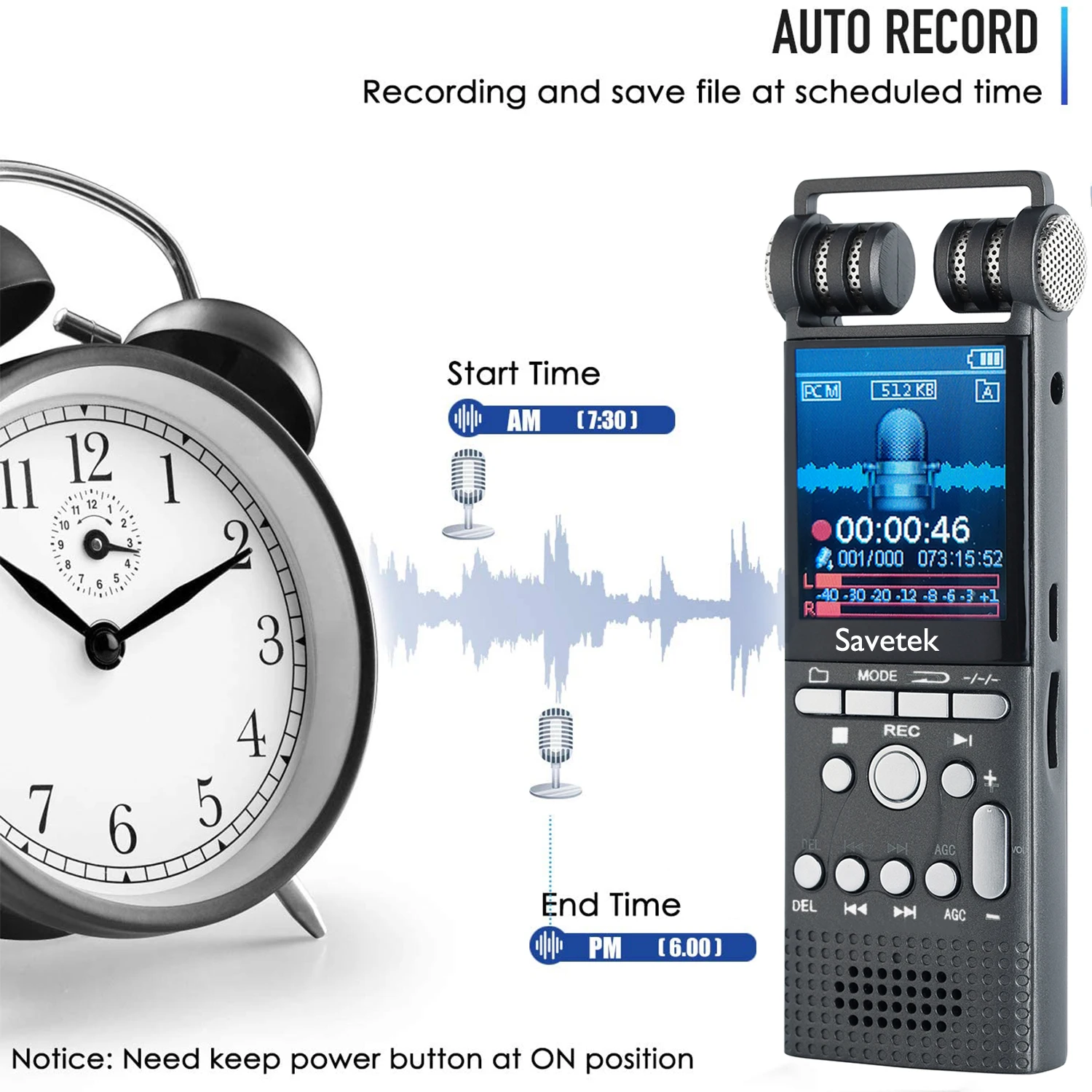 Kalem tarzı tasarıma sahip kaydedici bir defter üzerinde