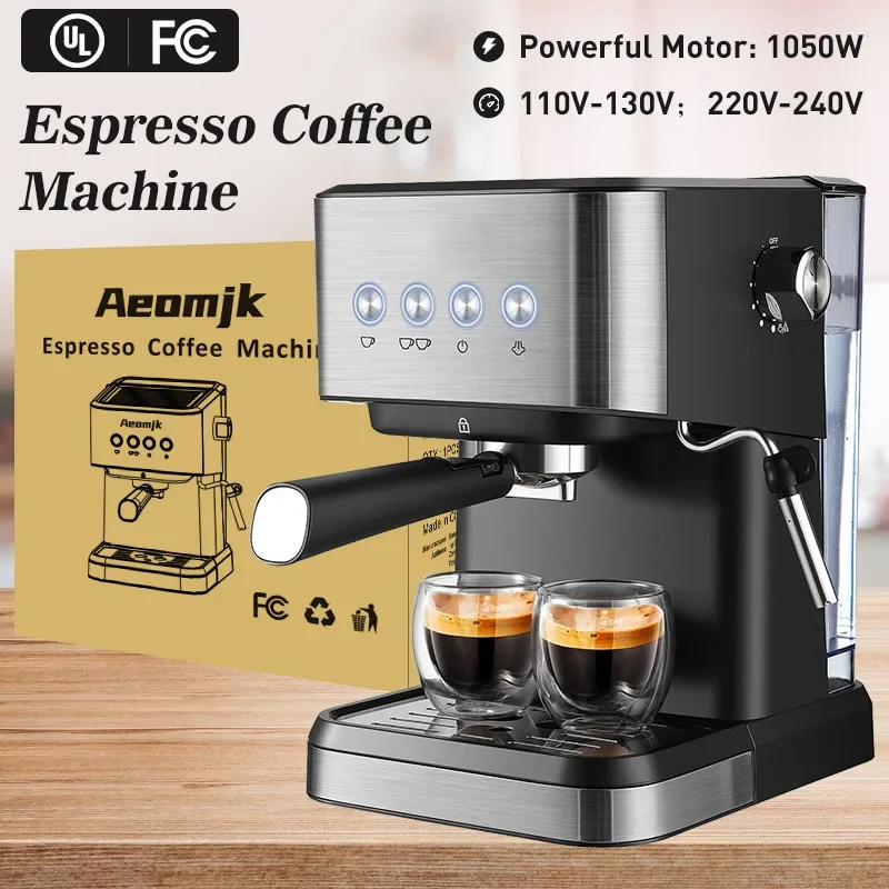 Coffee Maker Machine 1.5L Espresso Machine 20 Bar Cappuccino Latte Coffee Maker Milk Frother 2