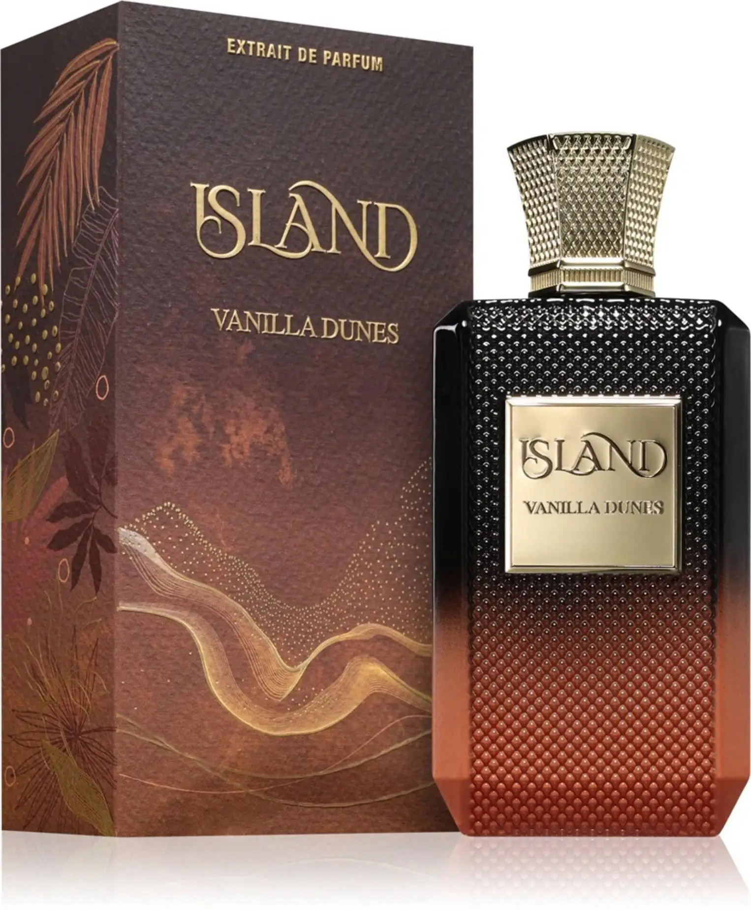 Extrait de parfum unisexe Island Vanilla Dunes, fragrance gourmande et chaleureuse pour une sophistication au quotidien_voghion.com