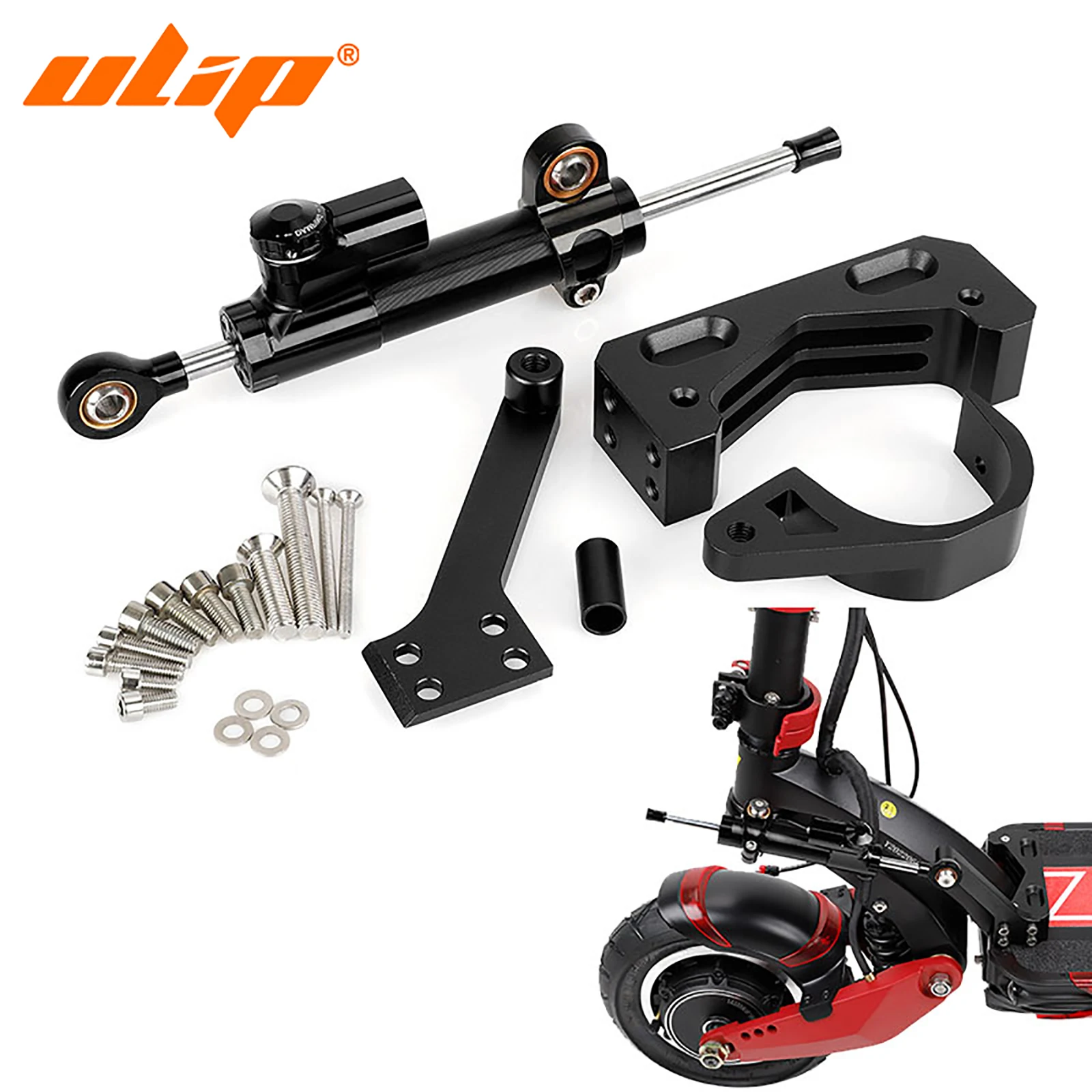 Kit Stabilizzatore Sterzo Scooter 250mm In Alluminio CNC - Ammortizzatore Direzione Per Moto Elettriche - Foto 5