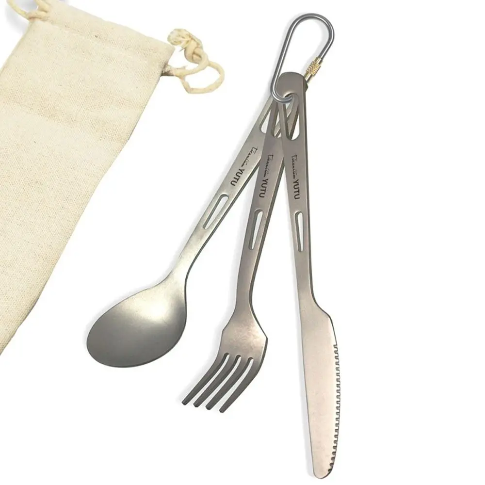 Portable Outdoor Titanium Dinnerware Set Camping