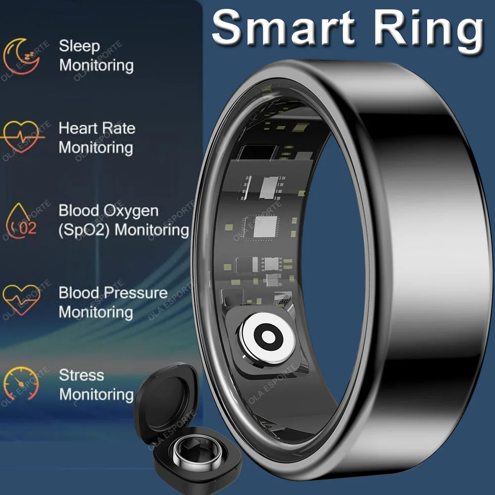 2025 anneau intelligent pression artérielle fréquence cardiaque surveillance du sommeil Smartring IP68 et 5ATM étanche Multi-sport Mode Smartring homme femmes